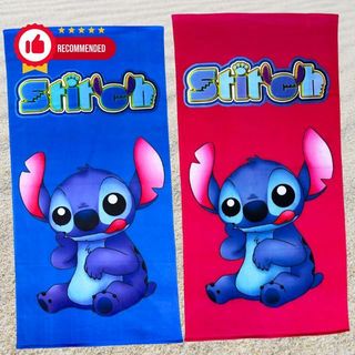 Toalha Infantil Banho Praia Algodão Lilo Stitch e Angel