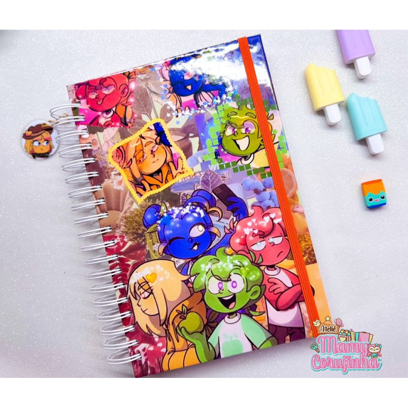 Caderno 10 matérias Mundo Torajo- Colegial -caderno grande *sem adesivo* Torajo em Oferta na Shopee