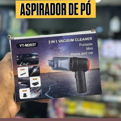 Mini Aspirador de Pó Portátil Automotivo Casa Sem Fio 3 em 1 Recarregável Potente 6000Pa 2025