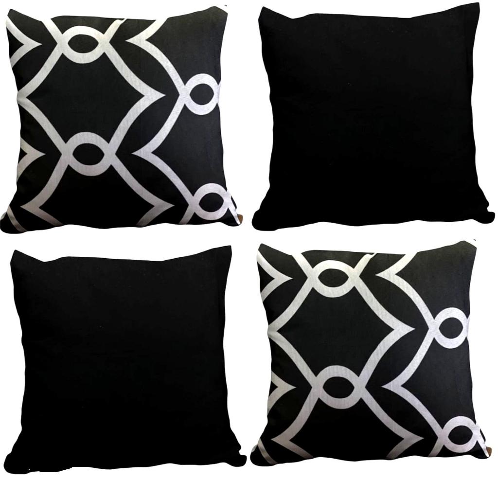 Conjunto Capas de Almofada Decorativa Mosaico 45x45 Kit com 4 ou 2 - com Zíper Invisível em Oferta na Shopee