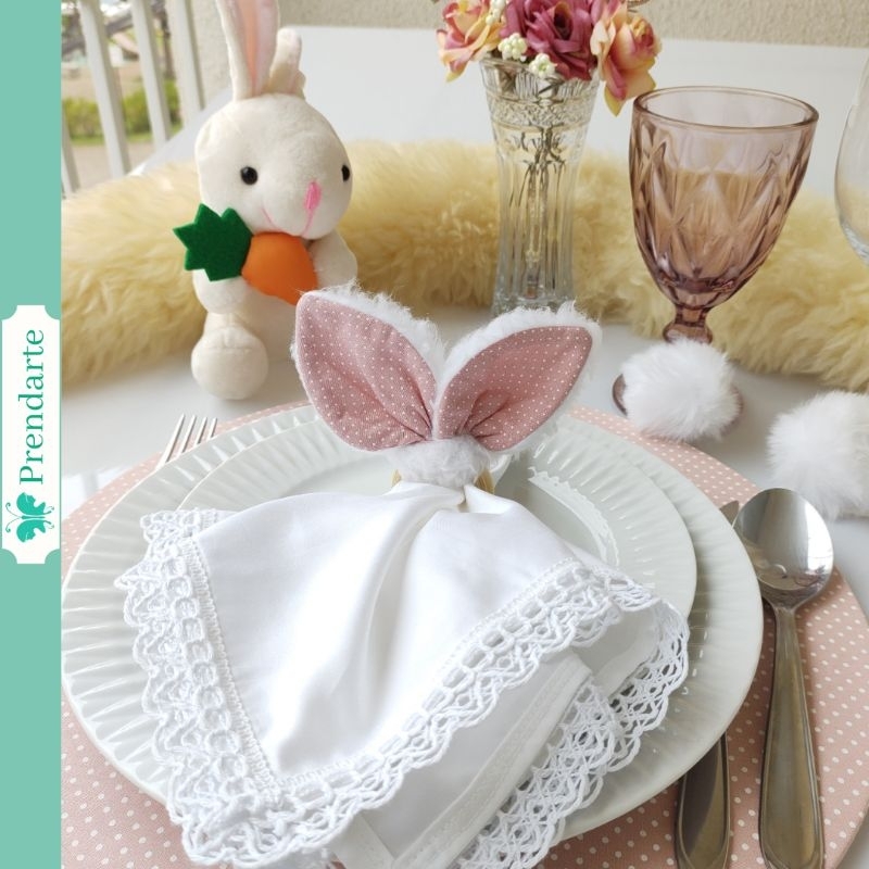 Kit mesa posta Páscoa 🐰 Completo – p/ 6 lugares