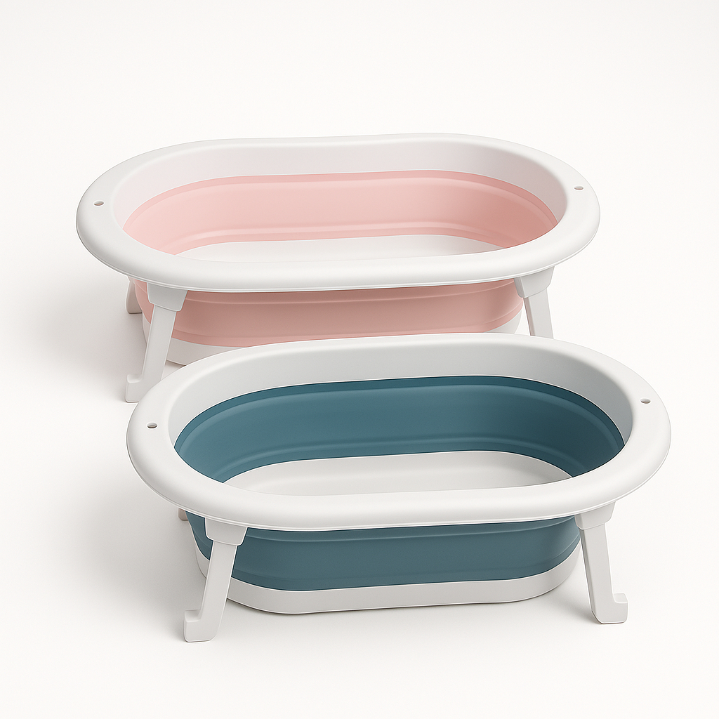 Banheira Infantil Para Bebe Retratil De SIlicone Banho 33 Litros Viagem