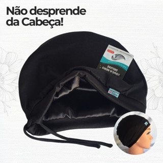 Touca Nero Forrada em Cetim Comfort Não Desprende da Cabeça Cordão Para o Melhor Ajuste e Conforto em Oferta na Shopee
