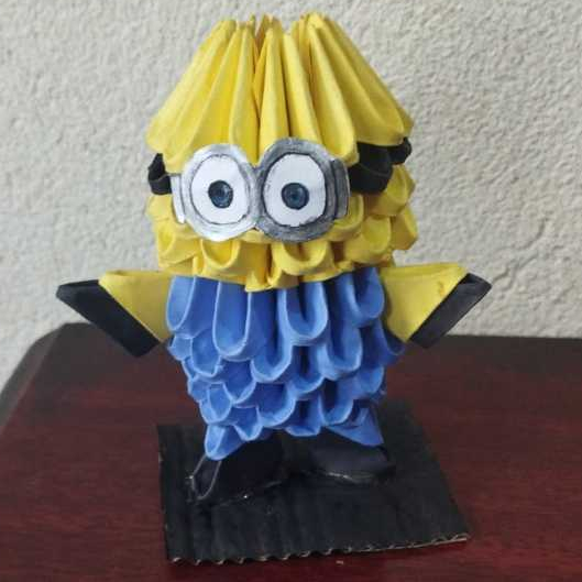 Origami 3D Minion | Presente Criativo e Lembrancinha Artesanal | Meu Malvado Favorito