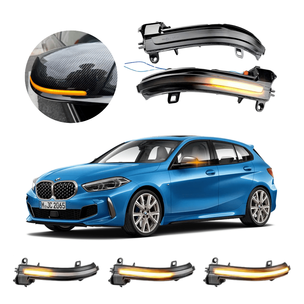 Seta Led Sequencial Retrovisor Premium Bmw F40 2020 Até 2025