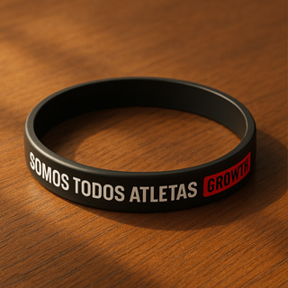 Pulseira SOMOS TODOS ATLETAS  Growth Suplements - Preto Vermelho Azul -  Silicone academia acessorio fitness musculação em Oferta na Shopee