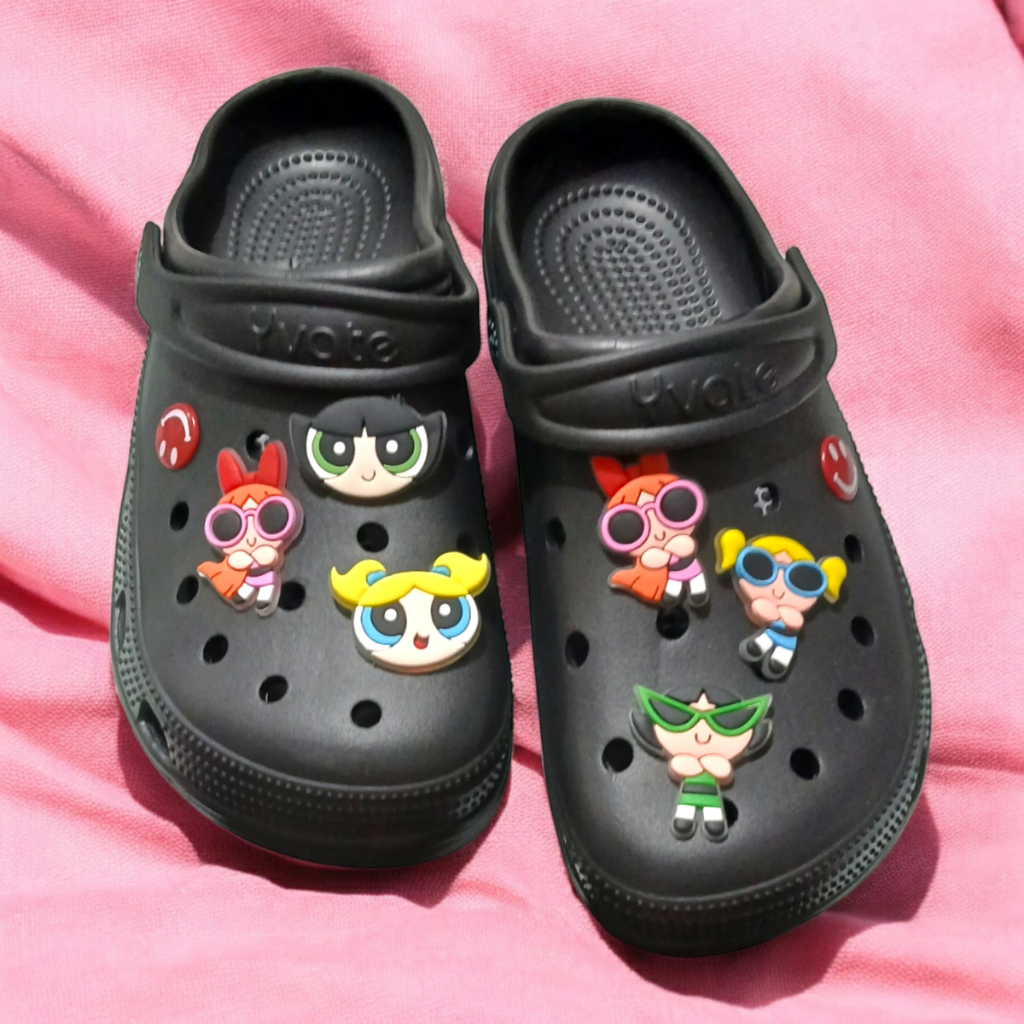 Chinelo Babuche em Eva sandália Feminina com pins personalizados