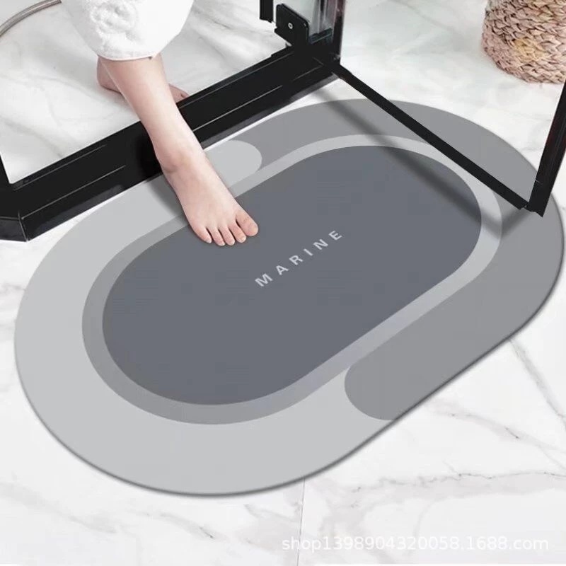 kit Tapete para Banheiro de Secagem Rápida e Super Absorvente - Ideal para Chuveiro, Cozinha e Varanda