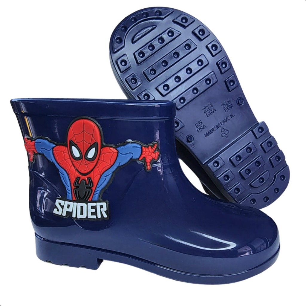 galocha bota masculina macia e confortável spider man