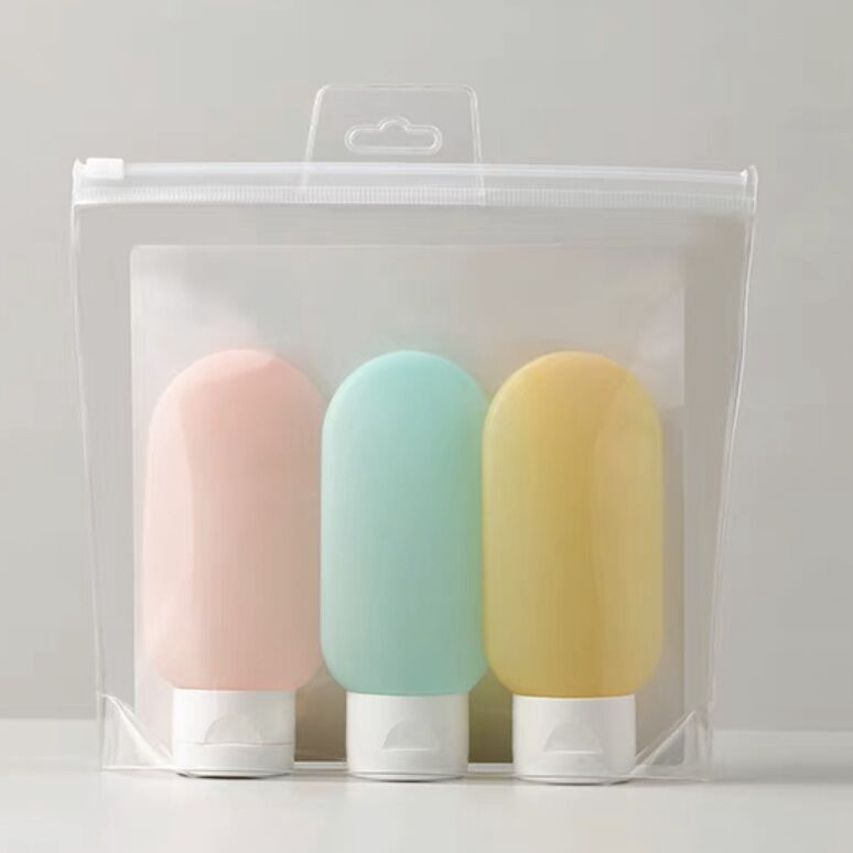 Kit Frasco Recarregável De 3pcs De Shampoo Essência Portátil Gel Ducha Pode Transportar Recipientes De Cosméticos Planos em Oferta na Shopee