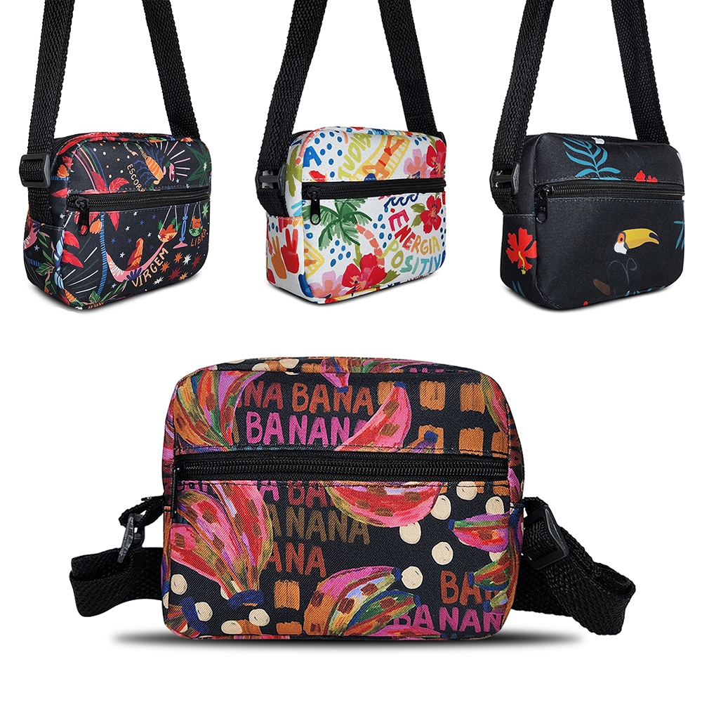 Bolsa Feminina Shoulder Bag Pequena Mini Pochete Transversal Necessaire Tiracolo em Oferta na Shopee