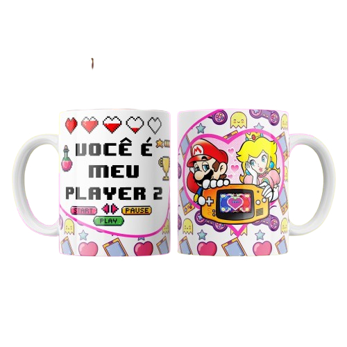 Caneca Xicara Você é Meu Play 2 Lindo Presente