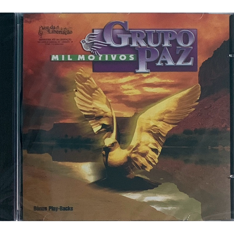 289 - GRUPO PAZ - MIL MOTIVOS BÔNUS PLAYBACK CD LACRADO