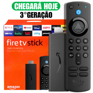 Amazon Fire Stick TV 3ª Geração Full HD Com Alexa Comando de Voz