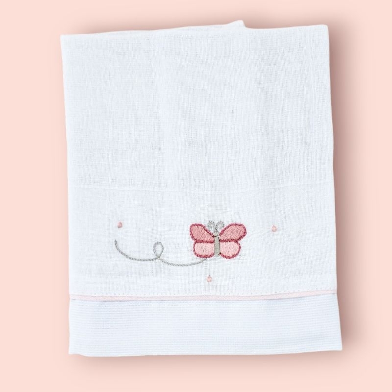 Fralda de Boca Bordado Rococó - diversas cores e bordados