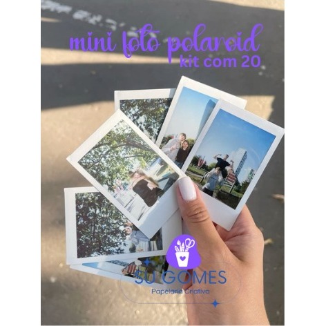 Kit 20 Mini Fotos Personalizadas Mini Fotos Retrô Para Mural, Scrapbook e Presente