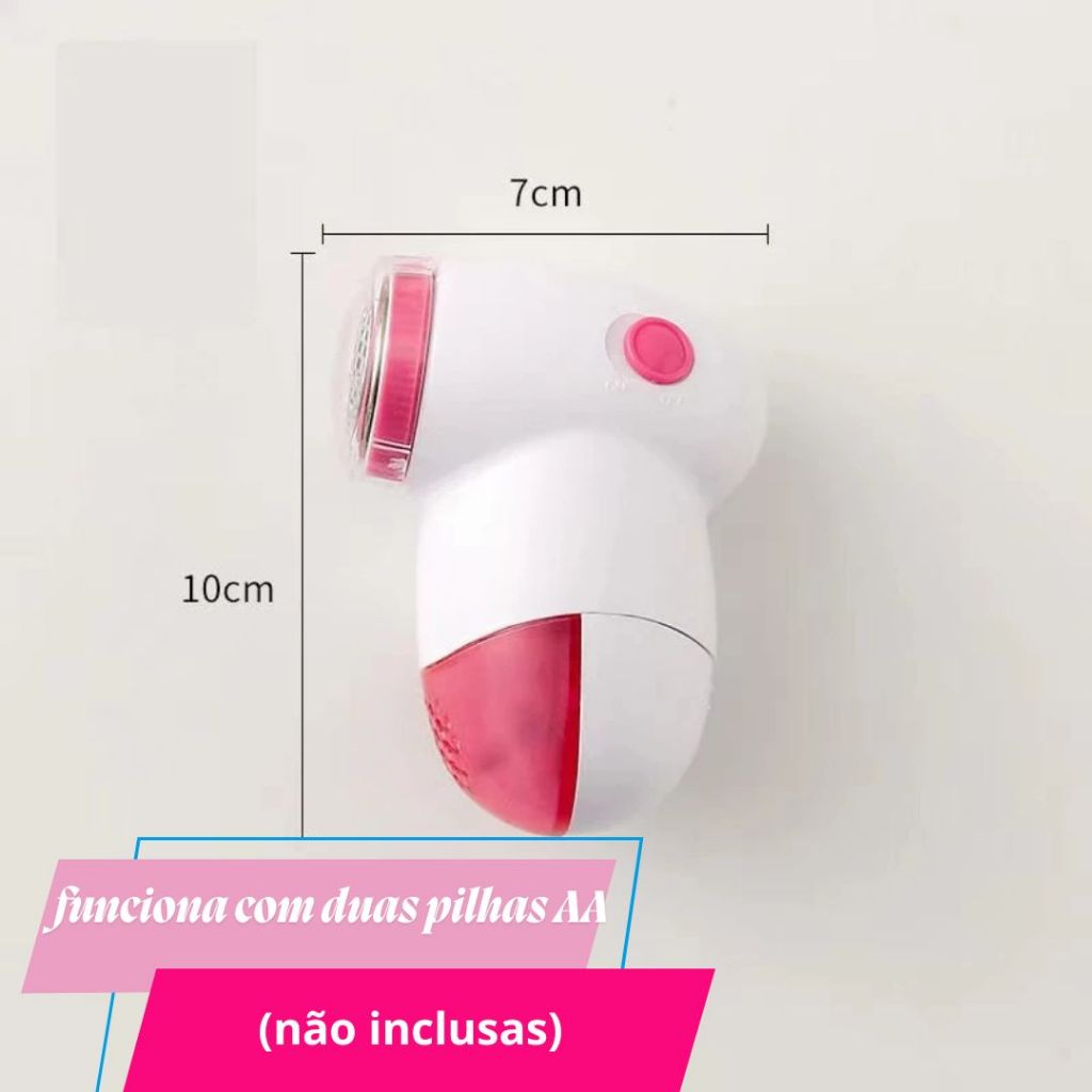 Papa Bolinhas Portátil A Pilhas Remove Bolinhas Sem Danificar Cor Sortida