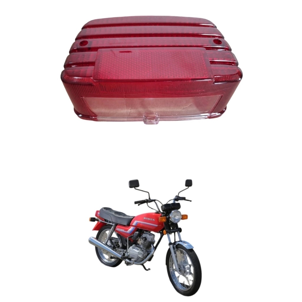 Lente Lanterna Cg 83 Ml 125 Turuna 83 A 89 Lente De Freio Sem Parafusos