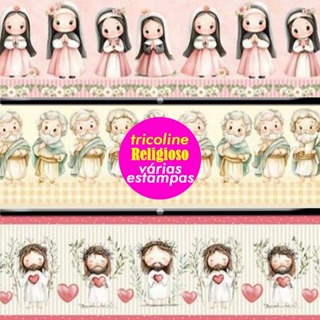 Tecido Tricoline Digital Religioso 100% Algodão – Estampa Religião em Oferta na Shopee