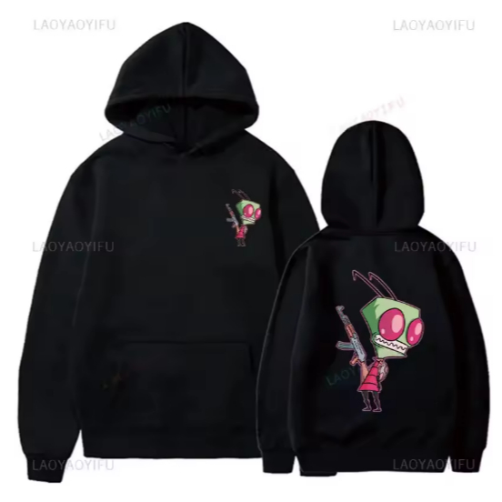 Moletom Canguru Unissex com capuz Confortável e Estiloso Algodão Feliz gir clássico hip hop legal moletom térmico invade