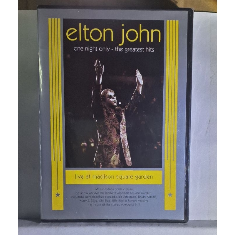 DVD  - Elton John  - Live at Madison Square Garden, original novo lacrado.