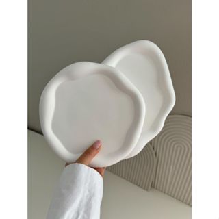 kit 2 Bandejas Nuvem  Decoração minimalista Porta jóias & objetos em Oferta na Shopee