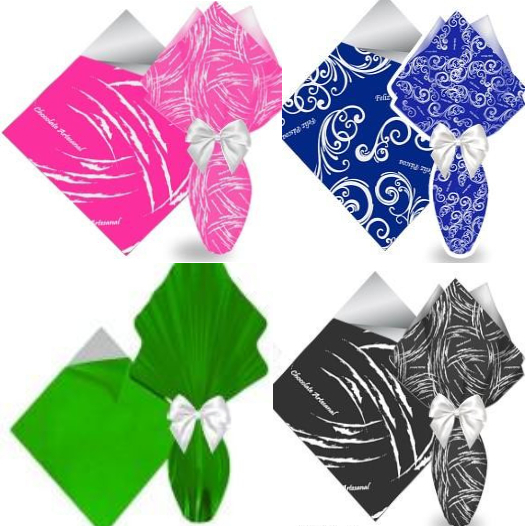 Embalagem  Ovos de Páscoa 35x35 personalizados e Coloridos 25 un em Oferta na Shopee