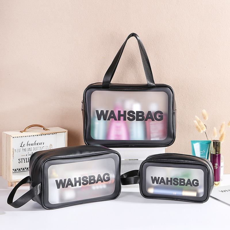 Kit 1/3 Necessaire Maquiagem Transparente WashBag A Prova De Água em Oferta na Shopee