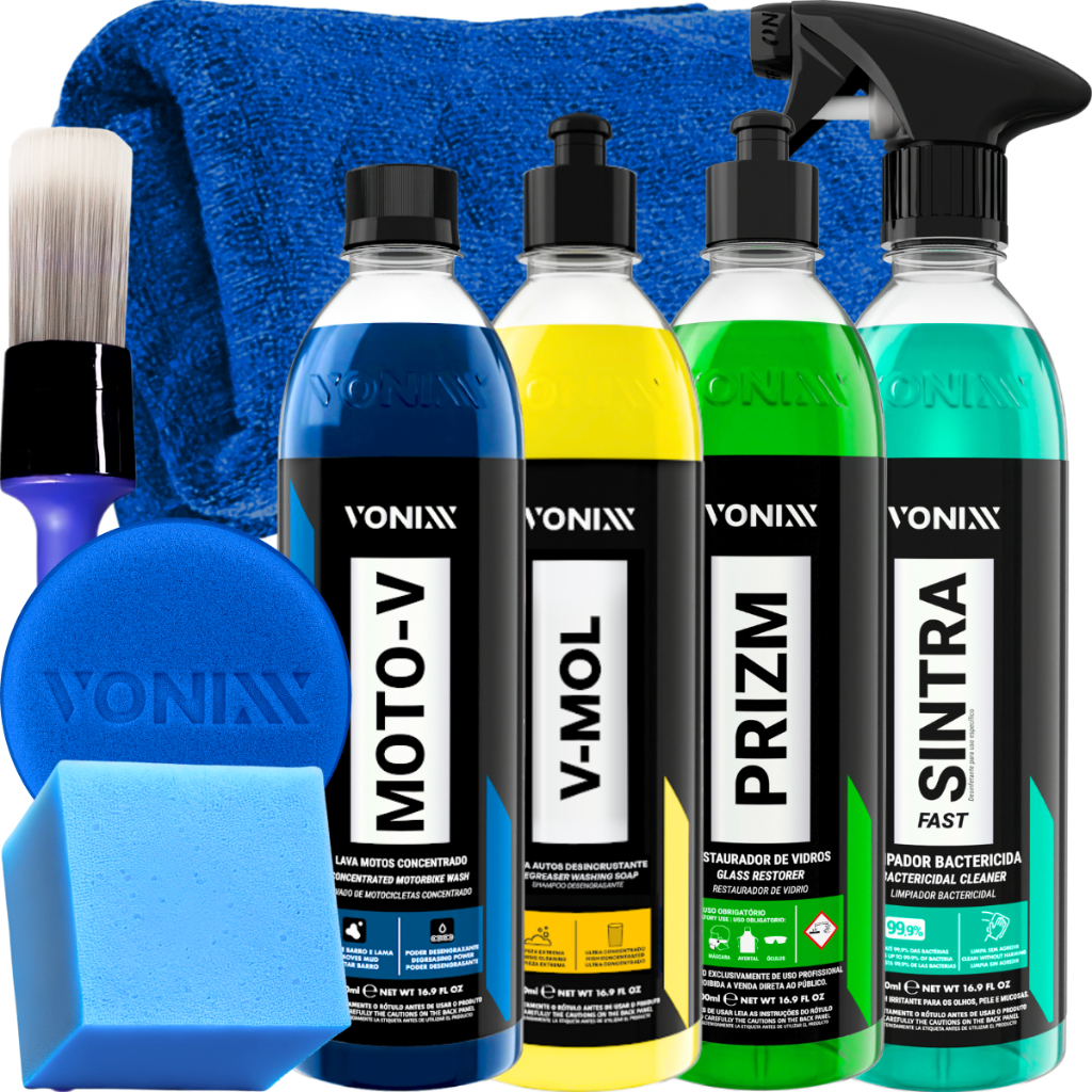 Limpeza Automotiva Sintra Prizm V-Mol Moto-V 500ml Vonixx em Oferta na Shopee