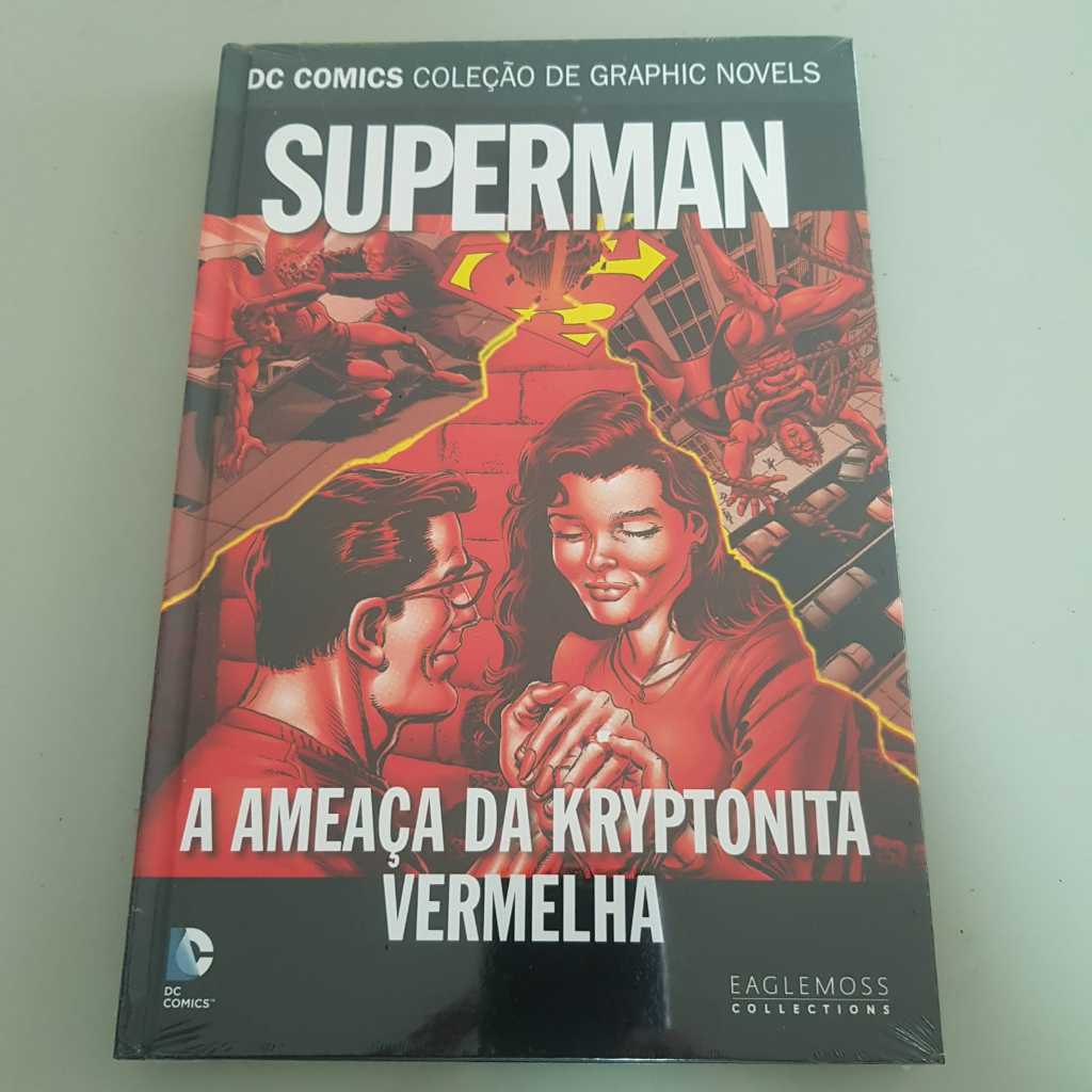 DC Comics Coleção de Graphic Novels Eaglemoss Vol. 79 Superman A Ameaça da Kryptonita Vermelha COMPLETE SUA COLEÇÃO