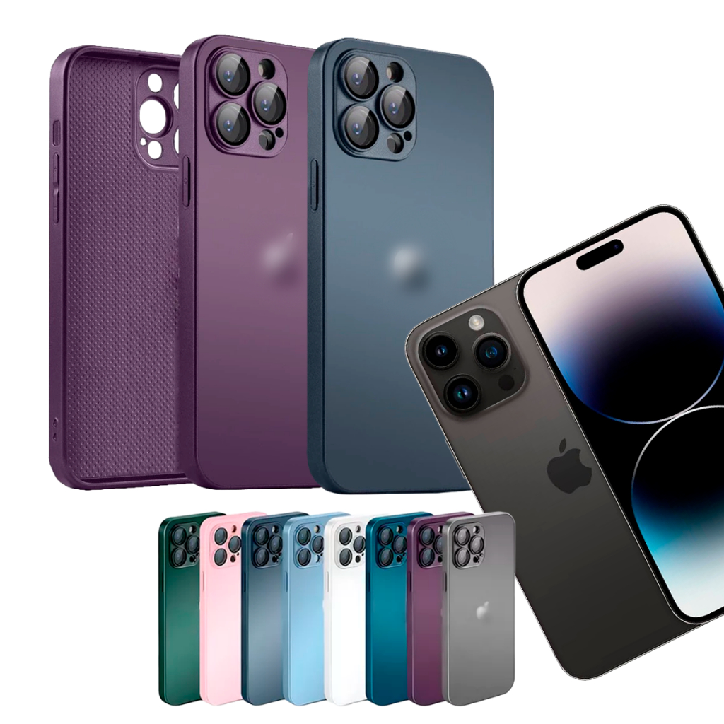 Capa De Vidro AG De Alta Qualidade Para Iphone 11 12 13 14 15 16 PRO MAX Com Mega Safe