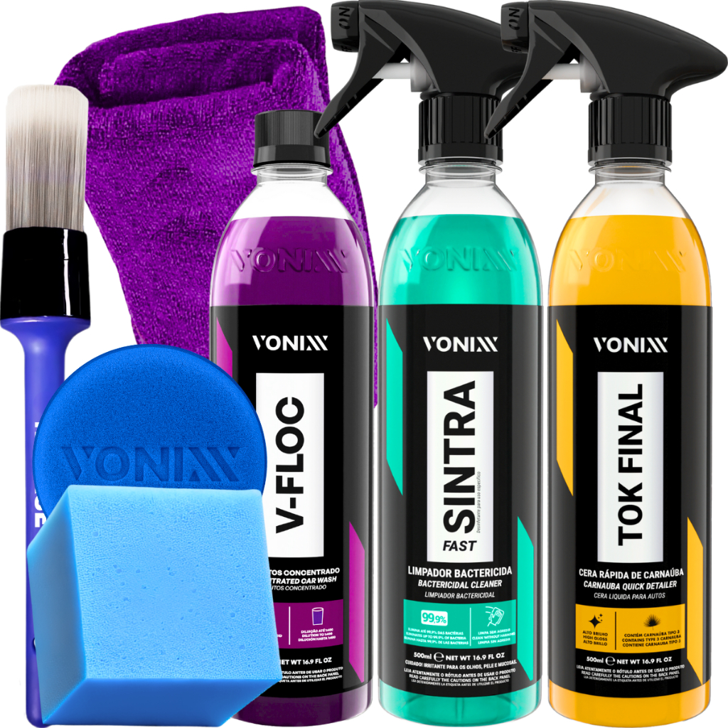 Kit Shampoo V-Floc pH Neutro Cera Tok Final Sintra Fast Vonixx em Oferta na Shopee