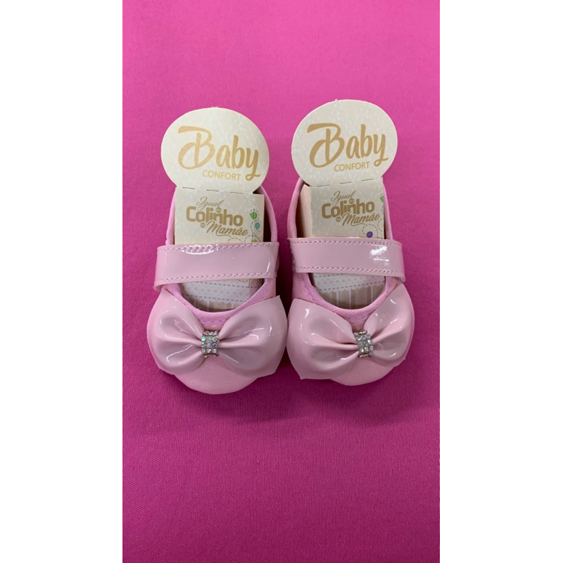 Sapatinho de bebê - Sapatilha Boneca Feminina Rosa em Oferta na Shopee
