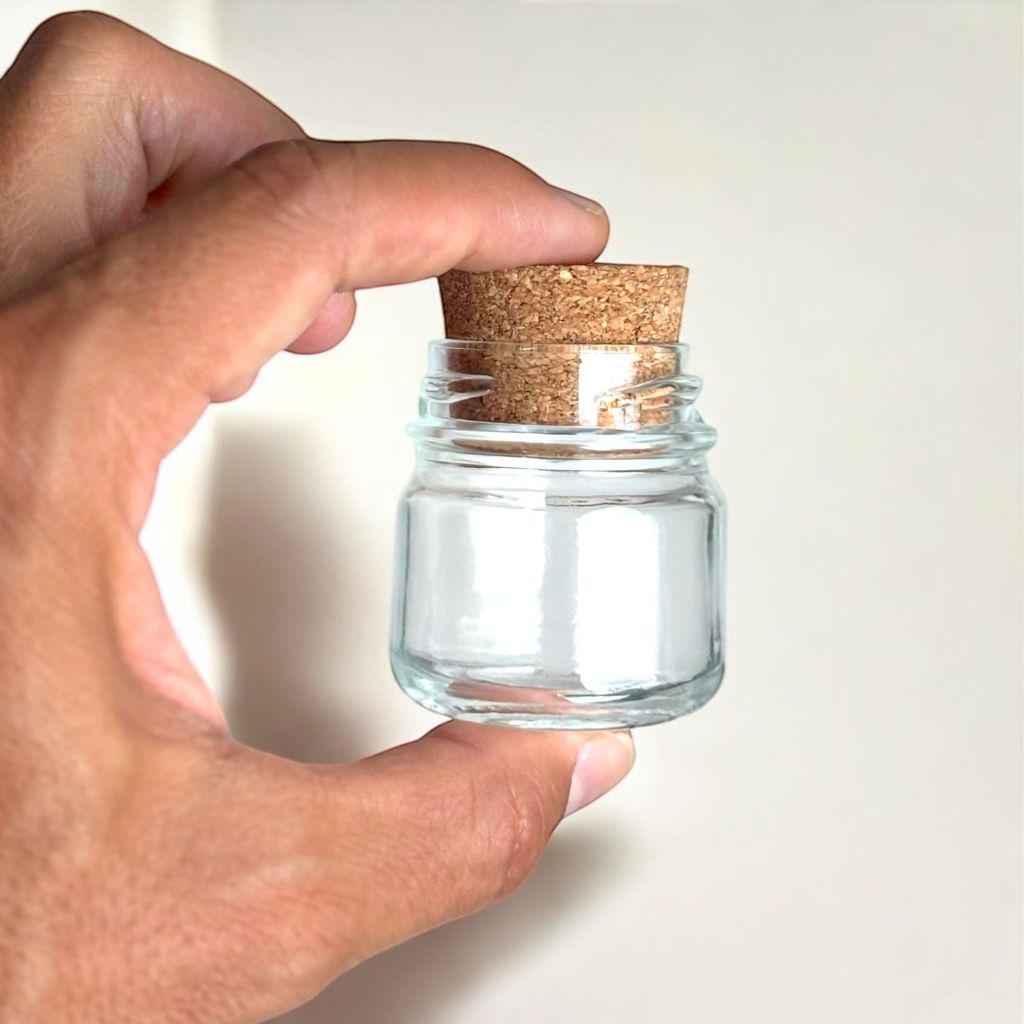 500 Mini Pote De Vidro 40ml P/ Velas Tampa De Rolha Promoção