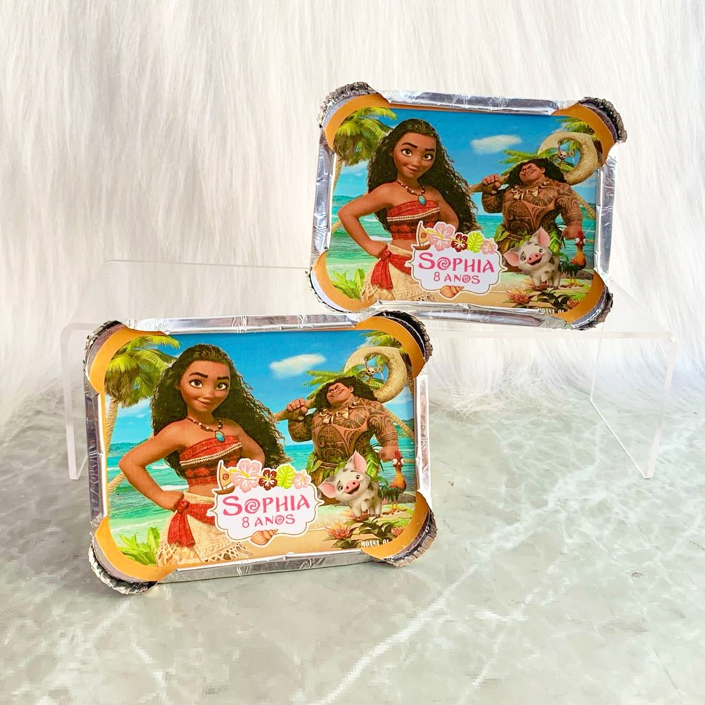 Marmitinha Personalizada Moana | Lembrancinha Festa Infantil | Marmita Personalizada Aniversário Moana