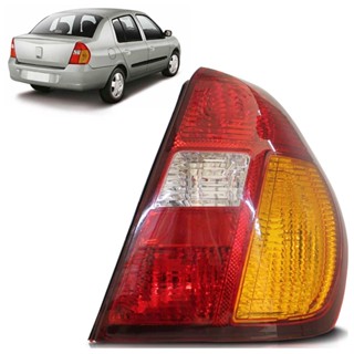 Lanterna Traseira Clio Sedan 2003 2004 2005 2006 2007 Tricolor Lente Acrilico em Oferta na Shopee