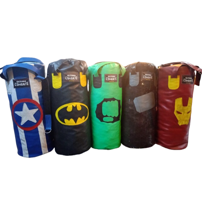 saco de pancada infantil  60cm (cheio) personagens