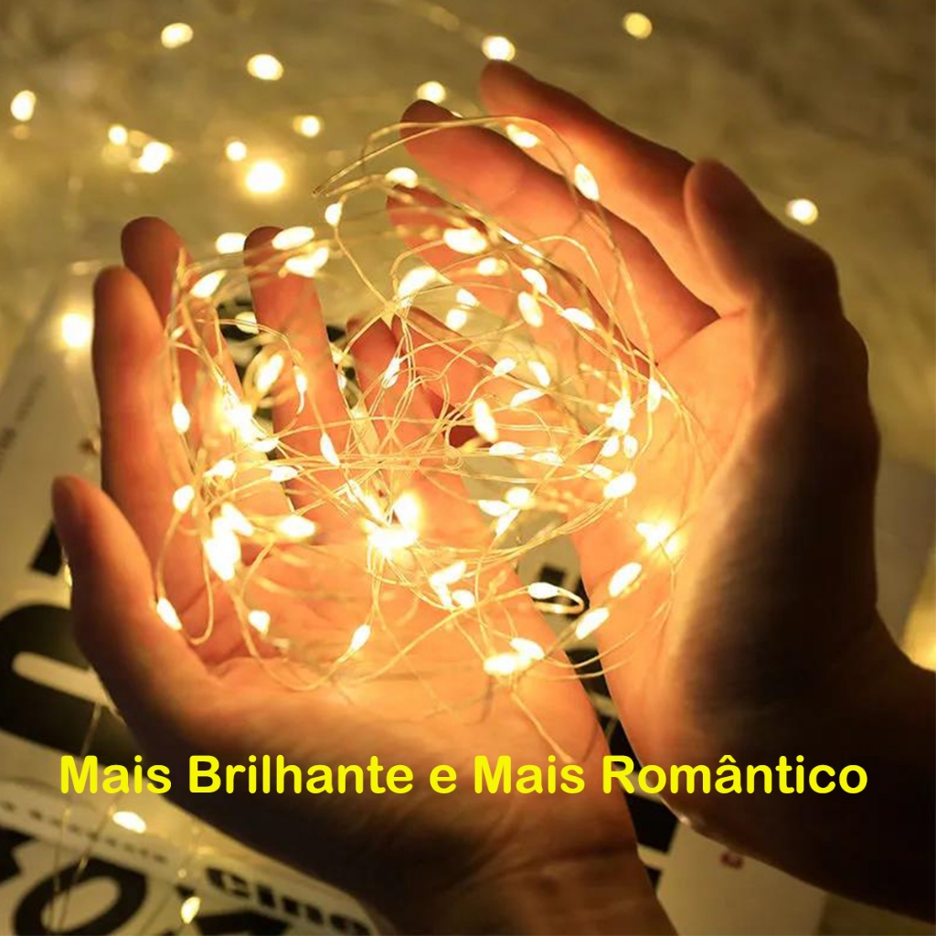 1/5/10 Fios de Fada Cordão De Luzes Natal E Festa Luzes De Decoração 2m ou 3m 30 LEDs 3 Pilha em Oferta na Shopee