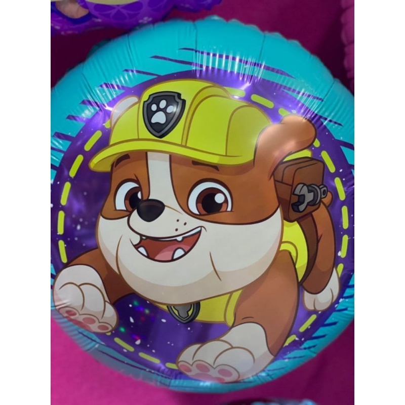 balão temático ruble e sua turma patrulha canina kit 2 unidades