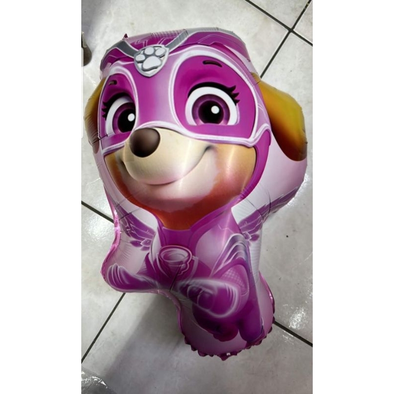 balão temático sky patrulha canina kit 2 unidades ruble e sua turma