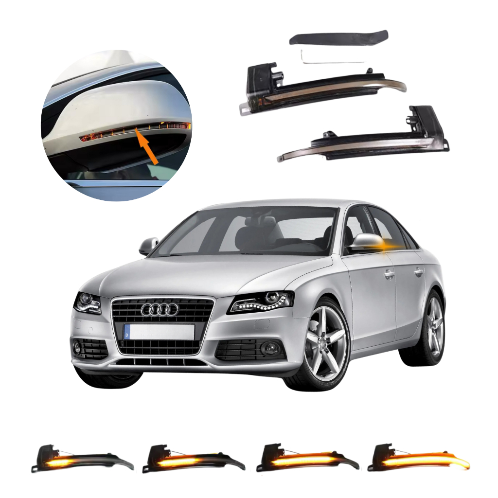 Seta Led Sequencial Retrovisor Audi A4 2006 Até 2015
