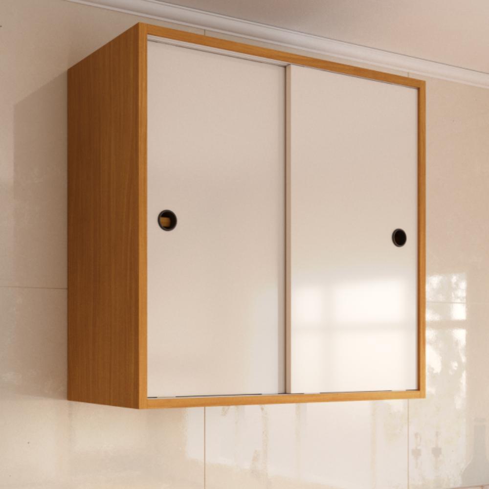 Armario Suspenso Lavanderia e Cozinha Com Trilhos para Portas Deslizantes Armário para Área de Serviço com Duas Portas em Oferta na Shopee