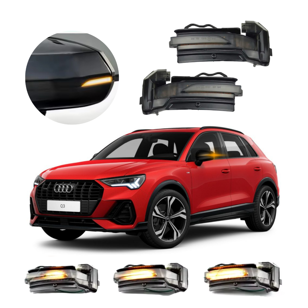 Seta Led Sequencial Retrovisor Audi Q3 2019 Até 2025