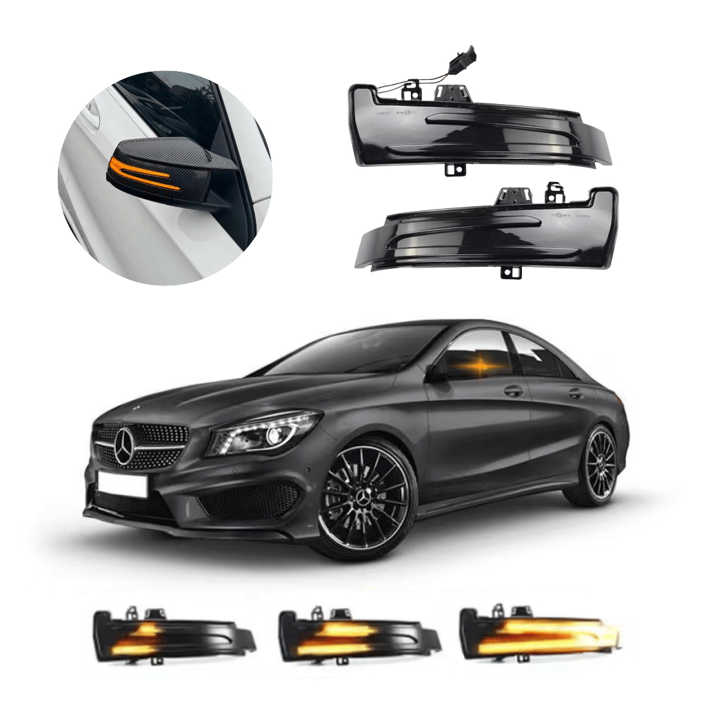Seta Led Sequencial Retrovisor Premium Mercedes Benz CLA180 CLA200 CLA250 CLA45 AMG 2014 Até 2018