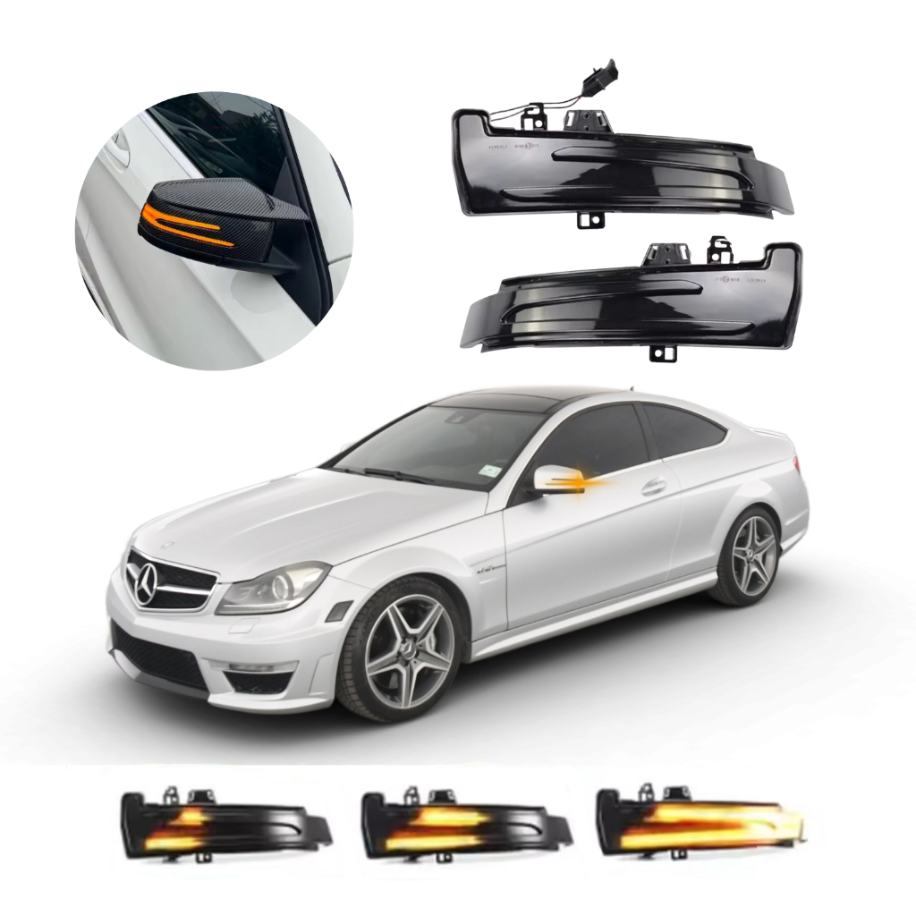 Seta Led Sequencial Retrovisor Premium Mercedes Benz C180 C200 C250 C300 C350 C63 AMG 2007 Até 2013