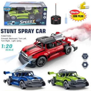 Carrinho Controle Remoto Solta Fumaça Speed Veloz Com Luz (RECARREGAVEL) em Oferta na Shopee