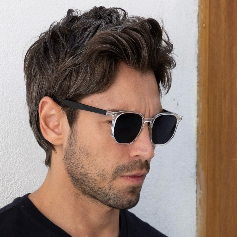 Óculos de Sol Hexagonal Masculino Retrô Blogueiro Premium UV400 Estilo Street Fashion em Oferta na Shopee