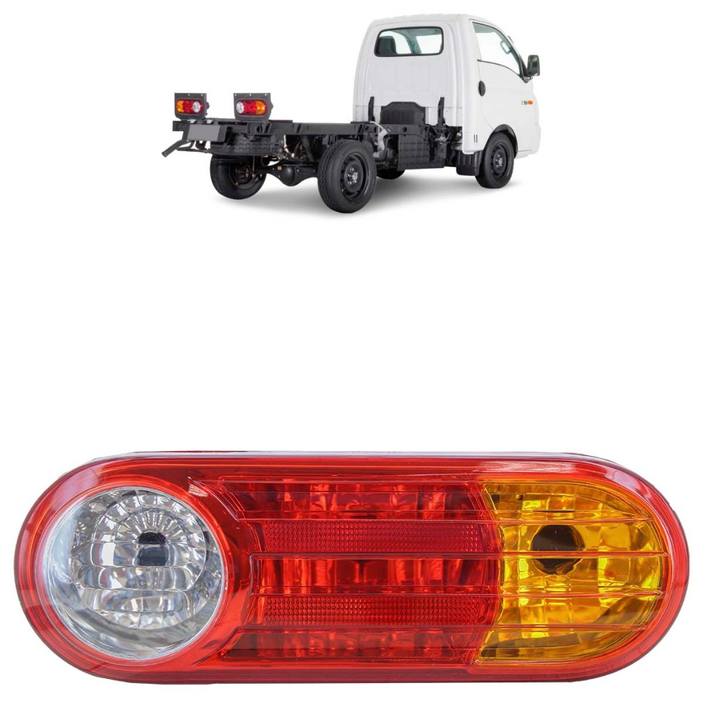 Lanterna Traseira Hr 2006 2007 2008 2009 2010 2011 2012 2013 2014 2015 2016 Tricolor Lente Lisa Acrílico - Spare Parts and Accessories for Vehicles