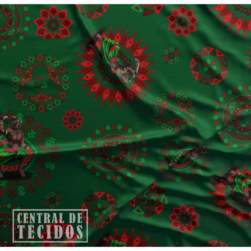 Oxford Estampado Digital orixá Ogum Ogunhê