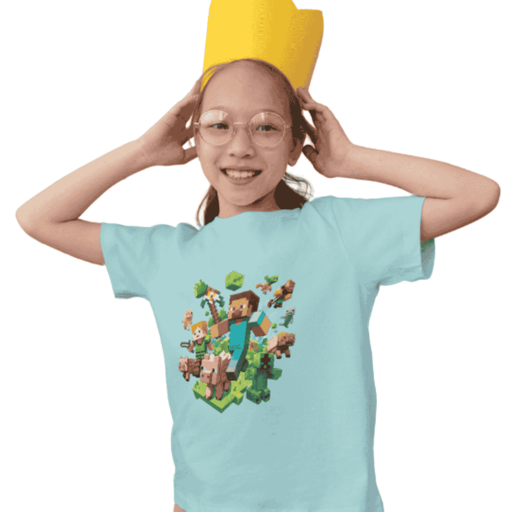 Camiseta - Minecraft - 2 a 8 anos